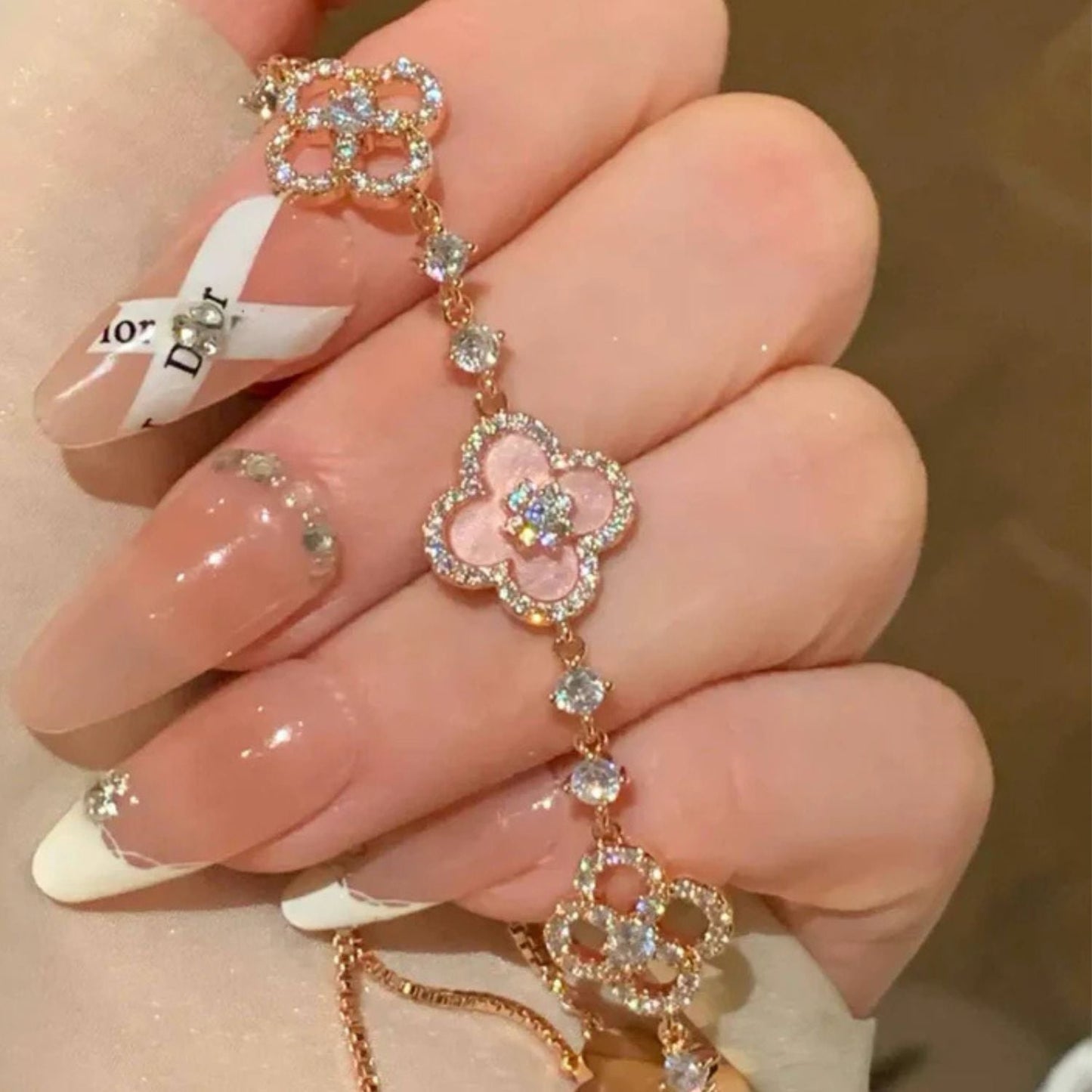 Diamond Clover Bracelet