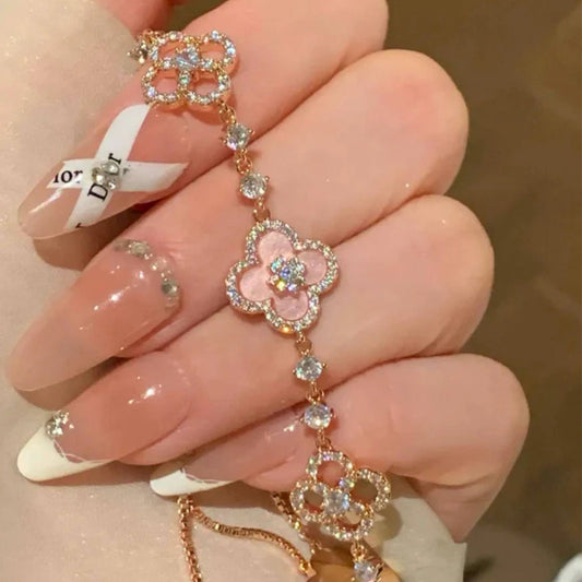 Diamond Clover Bracelet