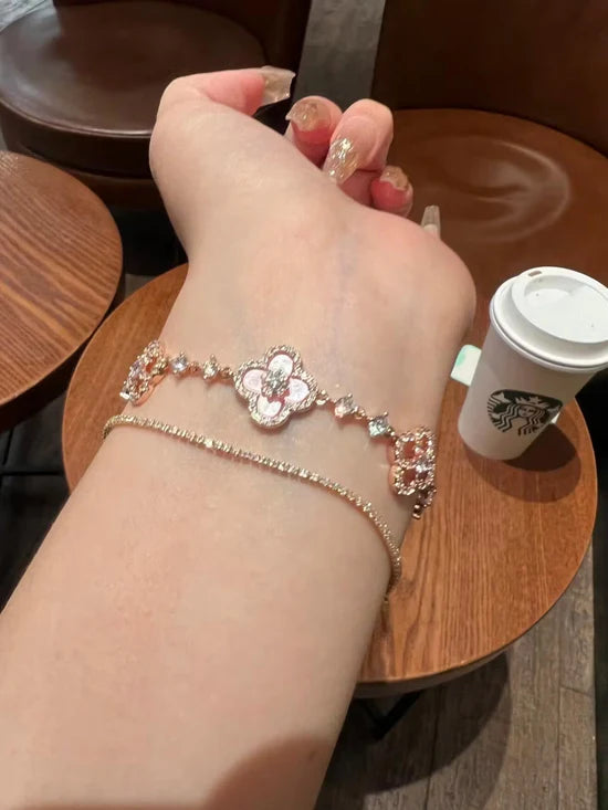Diamond Clover Bracelet