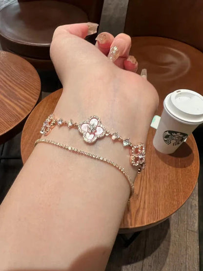 Diamond Clover Bracelet
